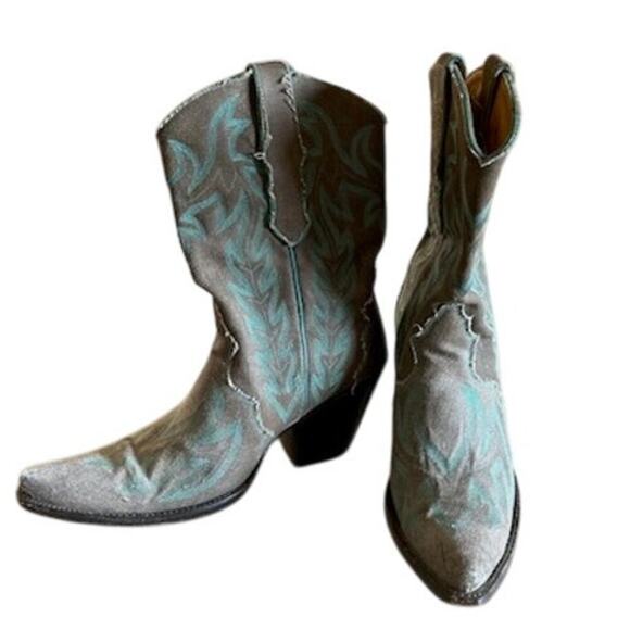 Liberty Western Cowboy Boots – Made in Mexico – Size 7.5 - Picture 1 of 11